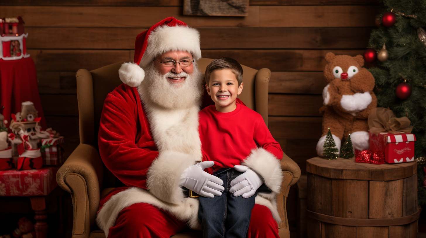 tomrzaca human looking santa sitting with a happy child Santas e534730d 510b 438c 99f3 990f80c86e4e 96591a33
